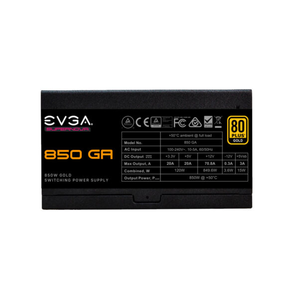 FUENTE  850W 80+ (GOLD) EVGA SUPERNOVA MODULAR - Imagen 2