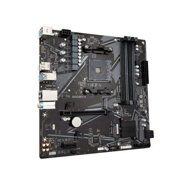 Motherboard GIGABYTE B550M K AM4 DDR4 - Imagen 3